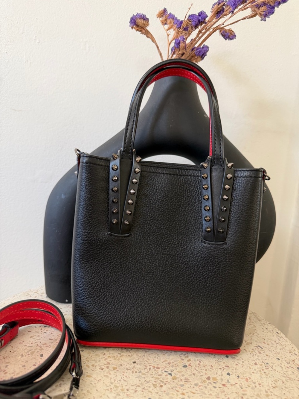 CHRISTIAN LOUBOUTIN CABATA MINI TOTE BAG - Picture 2 of 13